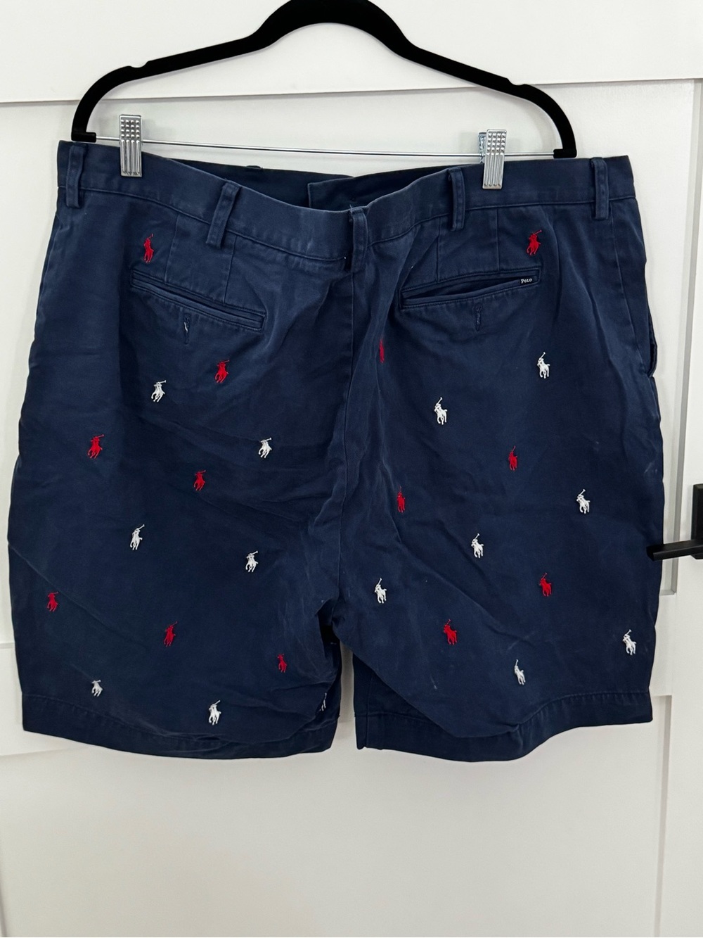 Polo by Ralph Lauren Navy Shorts with Red & White Embroidered Pony
